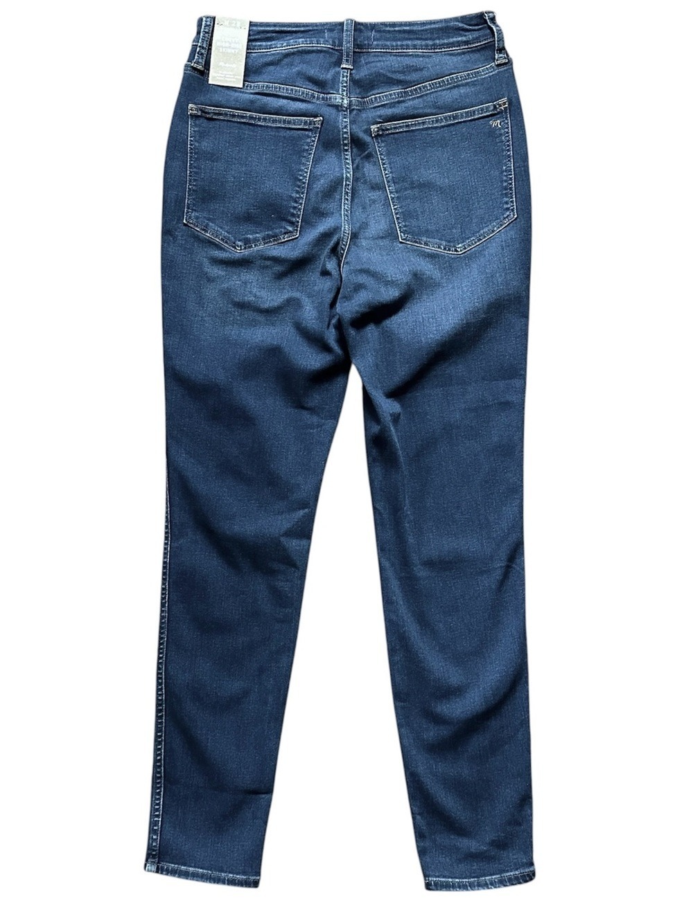 Madewell Curvy High Rise Skinny Women's Size 28 Blue Cotton Stretch Jeans - Picture 3 of 9